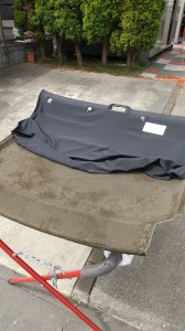 蓮田市ポルシェケイマンルーフヘッドライニング（天張り）張替え