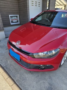 越谷市フォルクスワーゲンシロッコルーフヘッドライニング（天張り）張替え