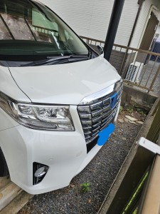 茨城県下妻市トヨタアルファードステアリングホイール擦れ＆劣化リペア