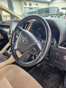 茨城県下妻市トヨタアルファードステアリングホイール擦れ＆劣化リペア