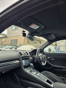 蓮田市ポルシェケイマンルーフヘッドライニング（天張り）張替え