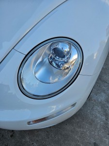 深谷市フォルクスワーゲンニュービートルヘッドライトクリーニング＆リペア