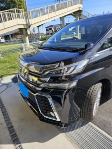 幸手市トヨタアルファードステアリングホイール擦れ＆劣化リペア