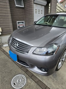 茨城県古河市日産フーガルーフヘッドライニング（天張り）張替え