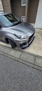 加須市スズキスイフトアルマイトホイールガリ傷リペア