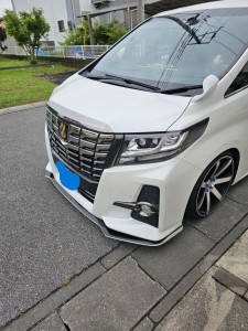 白岡市トヨタアルファードアルマイトホイールインナー歪みリペア