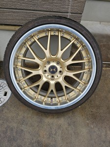 白岡市トヨタアルファードアルマイトホイールインナー歪みリペア