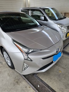 鴻巣市トヨタプリウスステアリングホイール表皮凸凹リペア