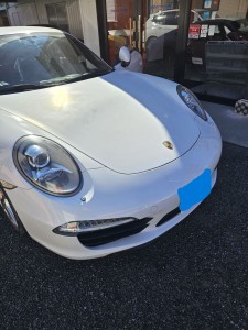 さいたま市西区ポルシェ９１１ルーフヘッドライニング（天張り）張り直し