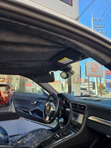 さいたま市西区ポルシェ９１１ルーフヘッドライニング（天張り）張り直し