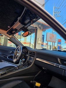 さいたま市西区ポルシェ９１１ルーフヘッドライニング（天張り）張り直し
