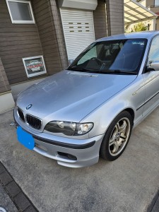 千葉県野田市BMW3シリーズルーフヘッドライニング（天張り）張替え