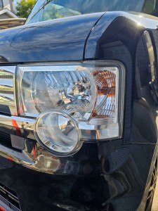 春日部市トヨタピクシススペースヘッドライトクリーニング＆リペア